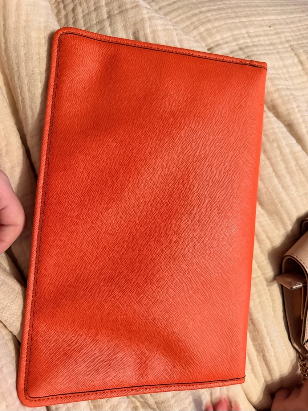 Michael Kors Coral-Orange Envelope Crossbody